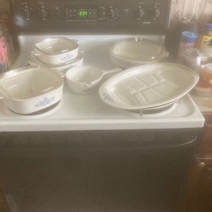 Blue flower corningware